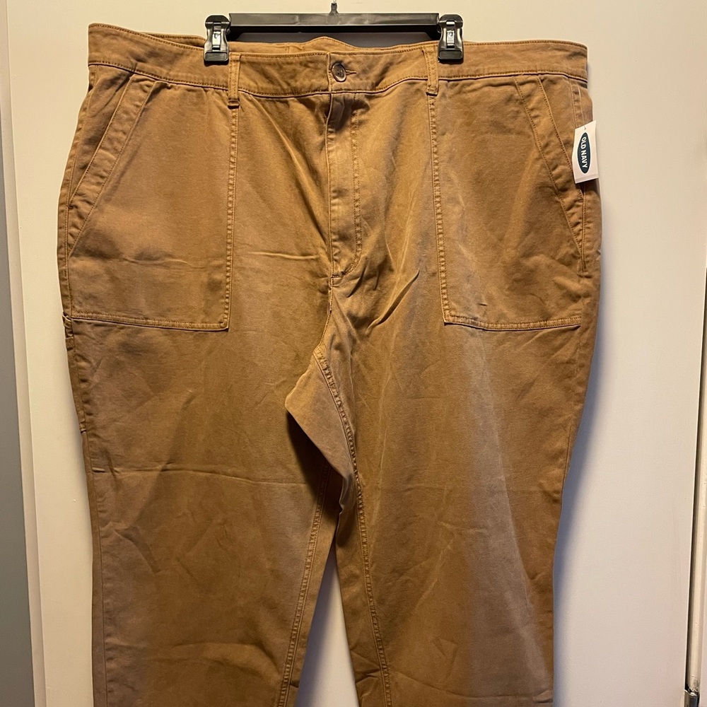 Old Navy High Waisted Straight Canvas Workwear Pants